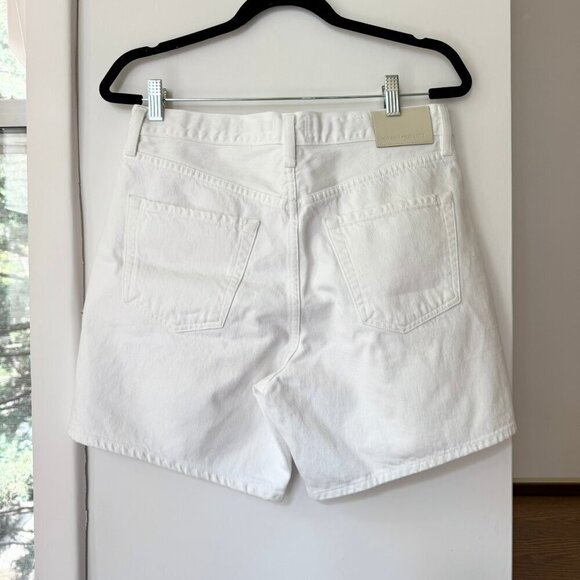 New Citizens of Humanity Brynn Drawstring Jean Shorts in Fresco White 27 - Picture 6 of 14